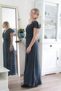 Polka Dot Maxi Wrap Dress Long Summer Dress Dots Weltentanzer