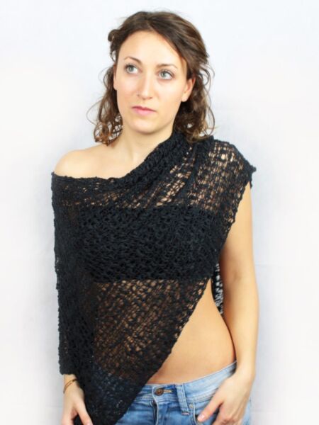 Product image Summer Beach Poncho Boho Black