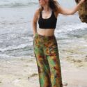 Cozy hippie pants made of fabric Festival style hippie pants summer pants