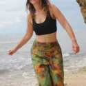 Comfortable pants Elastic waistband Hippie pants made of fabric Festival Style Hippie pants