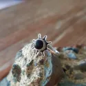 Fingerspitzenring Knuckle Ring Midi Ring Onyx