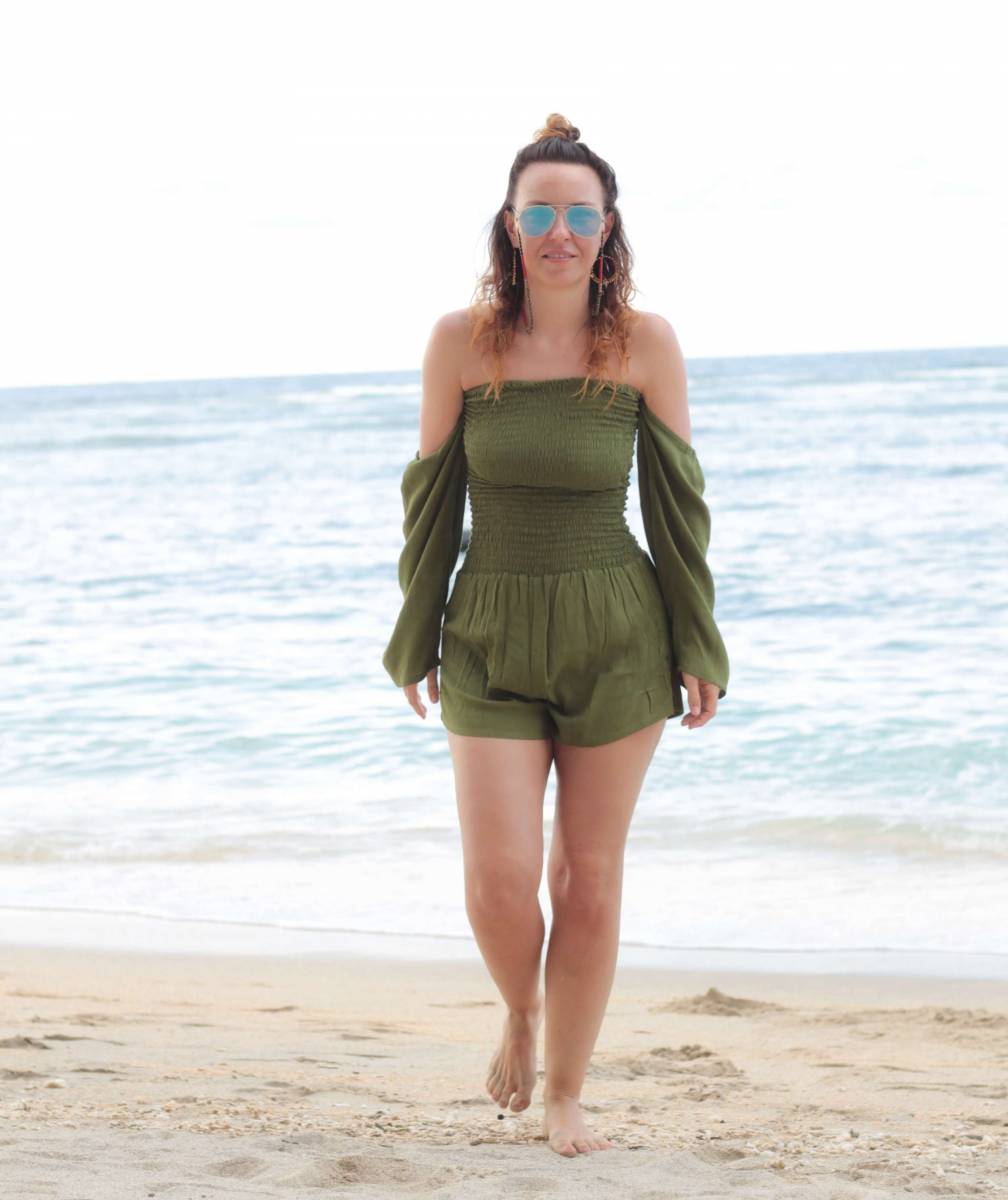 Off Shoulder Beach Jumpsuit For Woman Ibiza Boho Style Weltentanzer