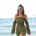 Women's jumpsuit Olive Green Boho Ibiza Style