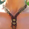 Hippie Tribal macrame necklace