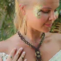 Hippie Tribal macrame necklace