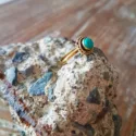 Boho Ring Midi Ring turquoise Brass Toe Ring