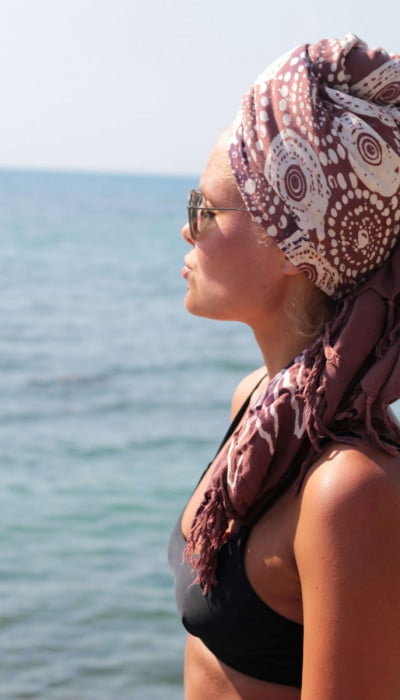 Boho Turban Hair towel headscarf