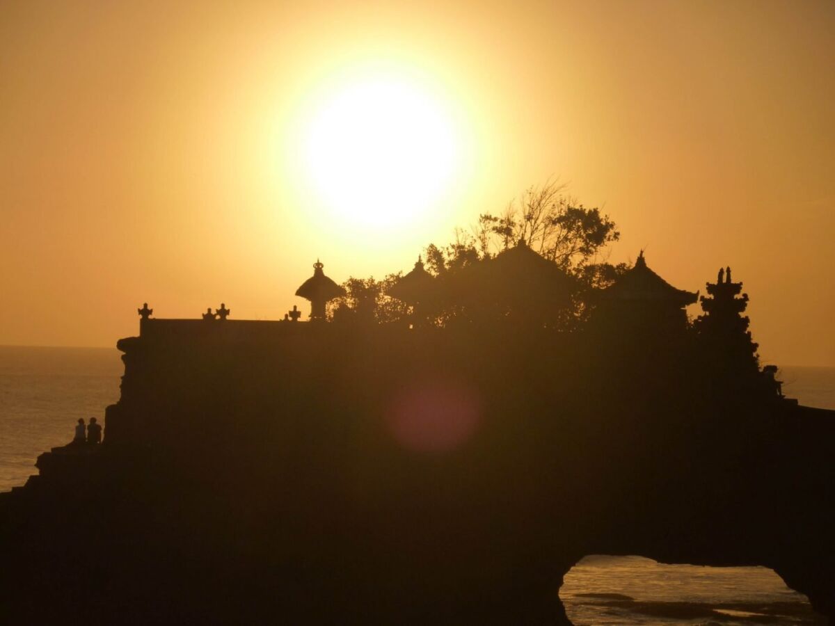 Tanah Lot in Bali Sunset