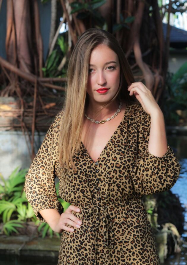 Bohemian Style Boho Style Leopard Leo Pattern Animal Print Midi Dress