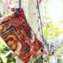 Bohemian handbag small with embroidery
