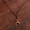 Crescent Boho necklace 18k gold plated