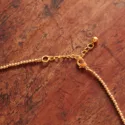 Boho Schmuck Kurze Halskette vergoldet 18k Bunte Achat Perlen