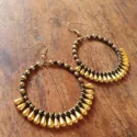 Boho Jewelry Online Buy Black Golden Earrings Round