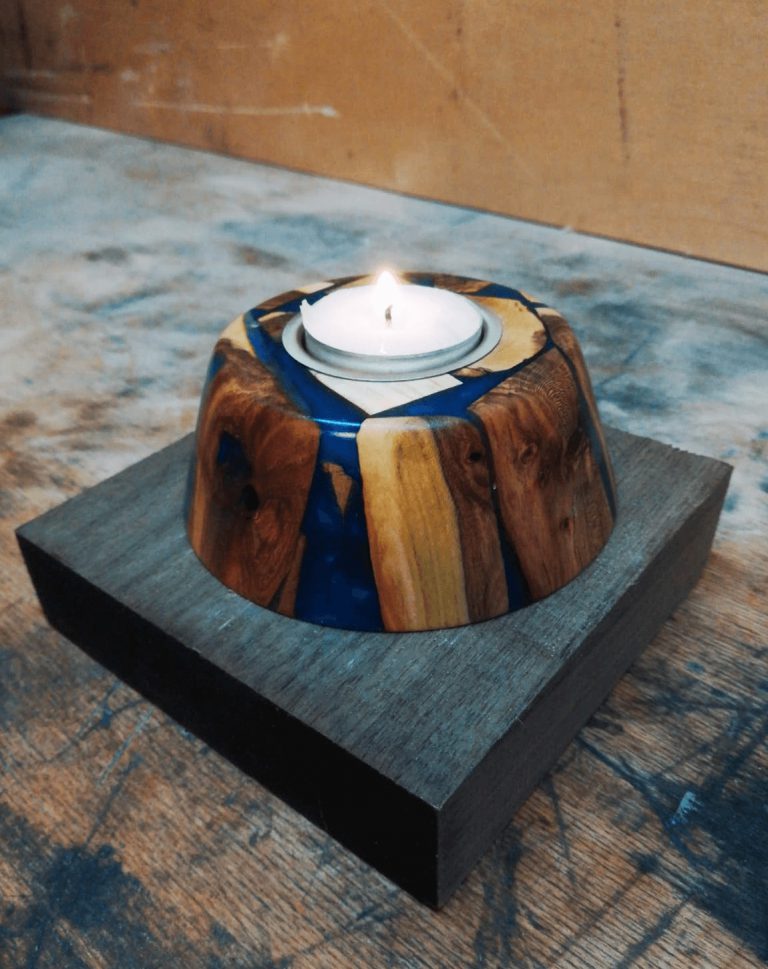 Kerzenständer Holz Handgefertigt
