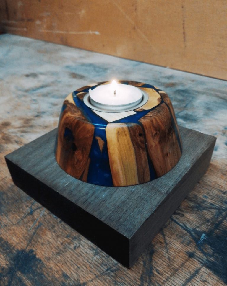 Kerzenständer Holz Handgefertigt