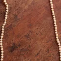 Boho glasses chain crystal pearls white gold