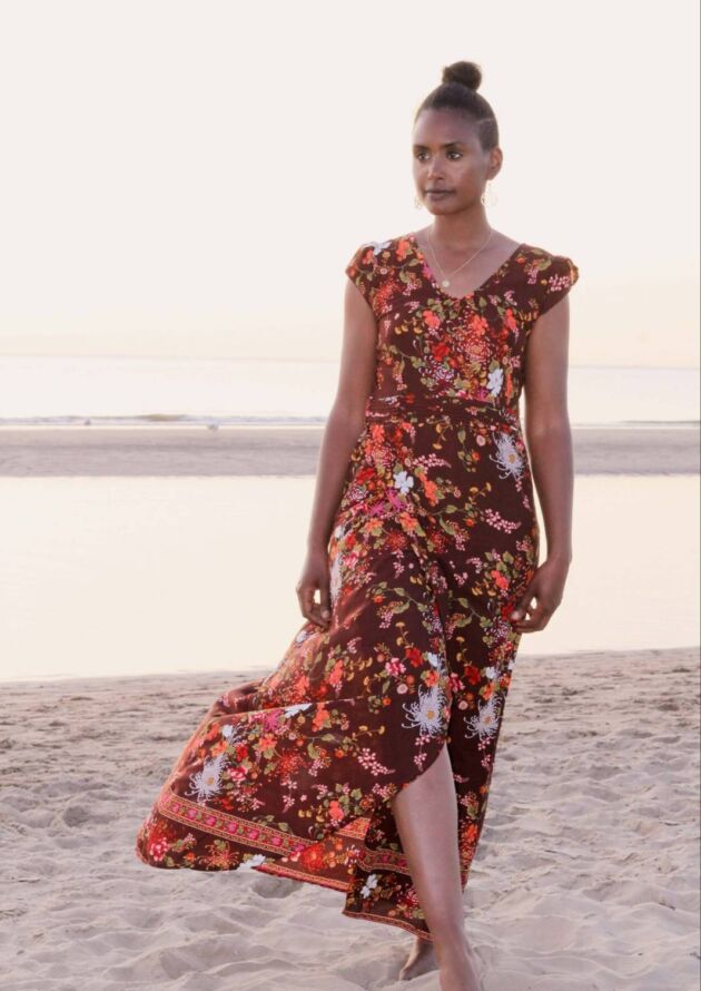 Boho summer dress flowers