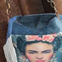 Frida Kahlo boho style pocket jeans