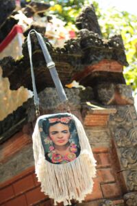 Hippie Chic Tasche Frida Kahlo Fransen