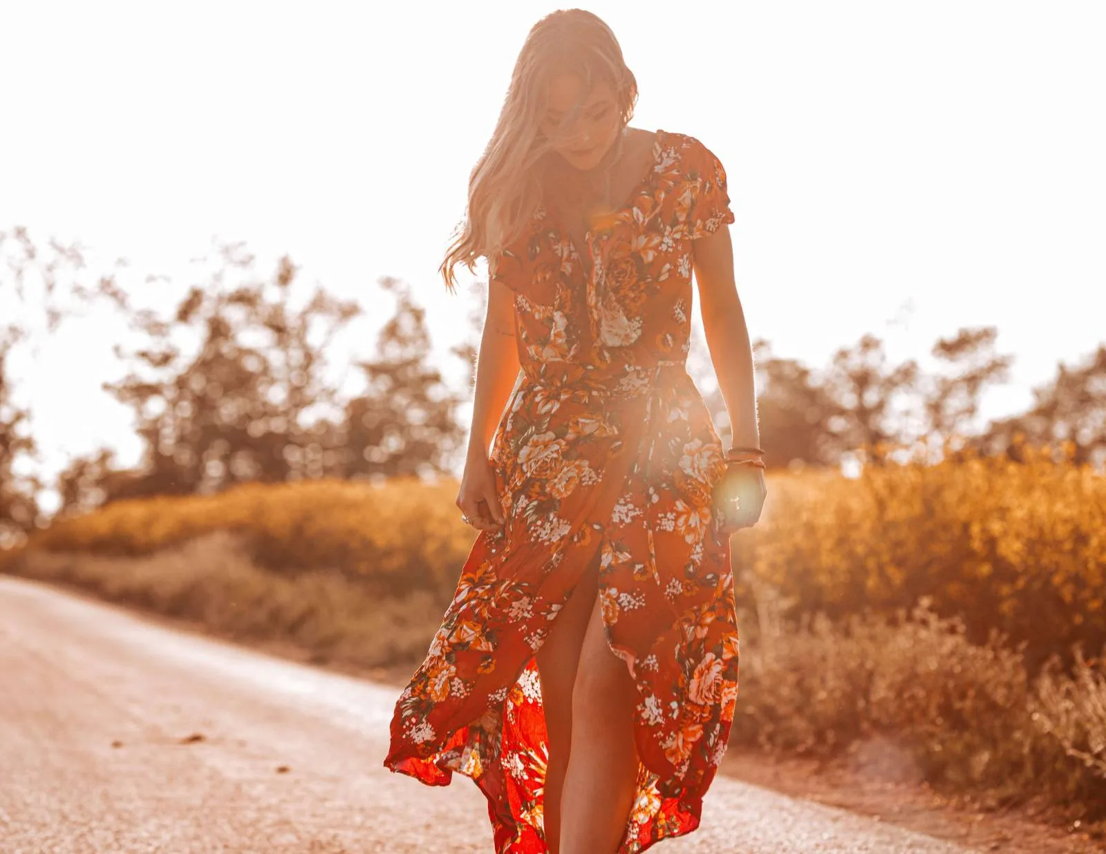 Ibiza style clothing floral dress boho chic