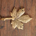 Wall hook maple leaf boho home decoration brass hook wall