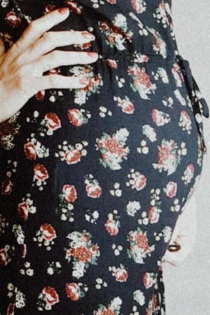 Boho Style Schwangerschaftskleid Blumenmuster