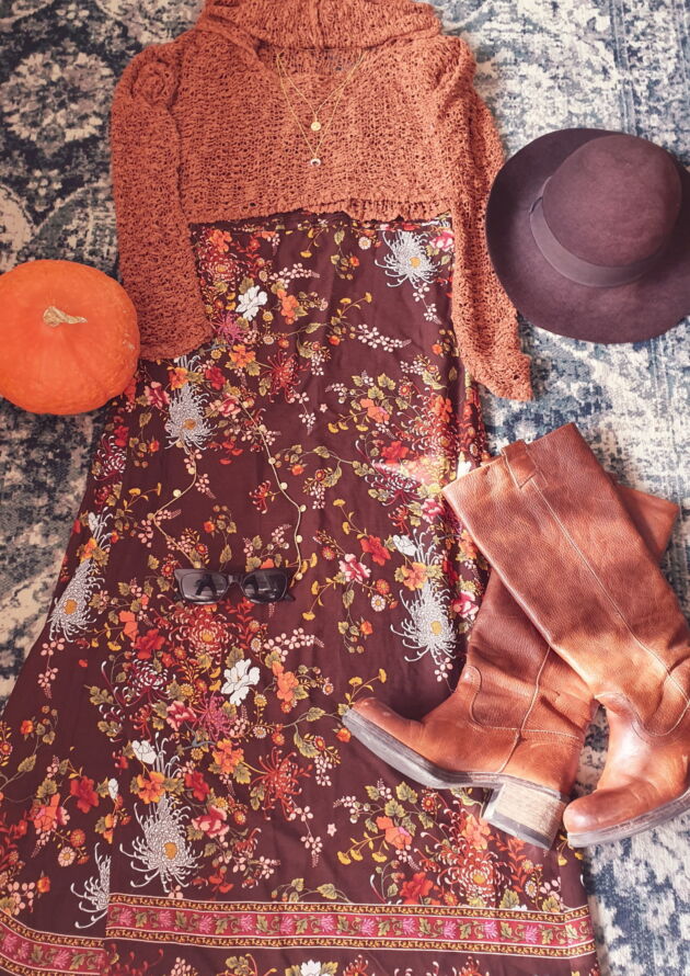 Boho Herbst Outfit