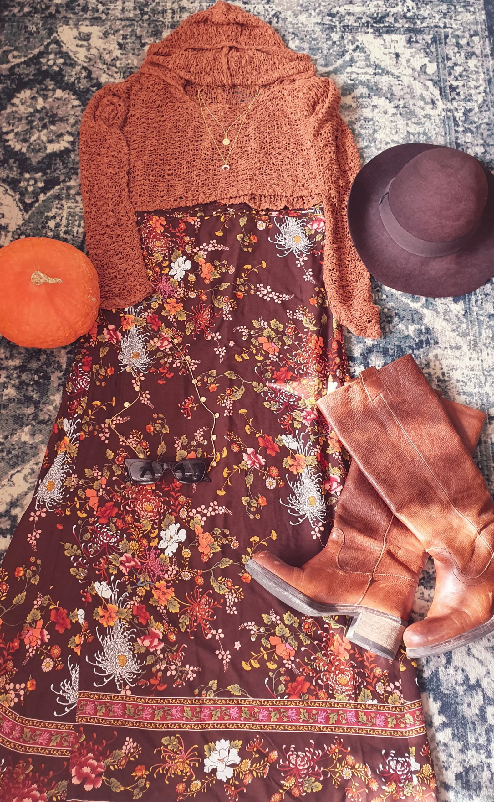 Boho Herbst Outfit