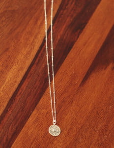 silver coin necklace