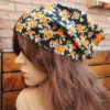 Boho Blumen Dreiecks Kopf Tuch 70er Jahre Retro Bandana Kopbedeckung Damen Hippie (27)