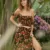 Boho Zweiteiler Kleid Maxi Blumenmuster Sommer Style