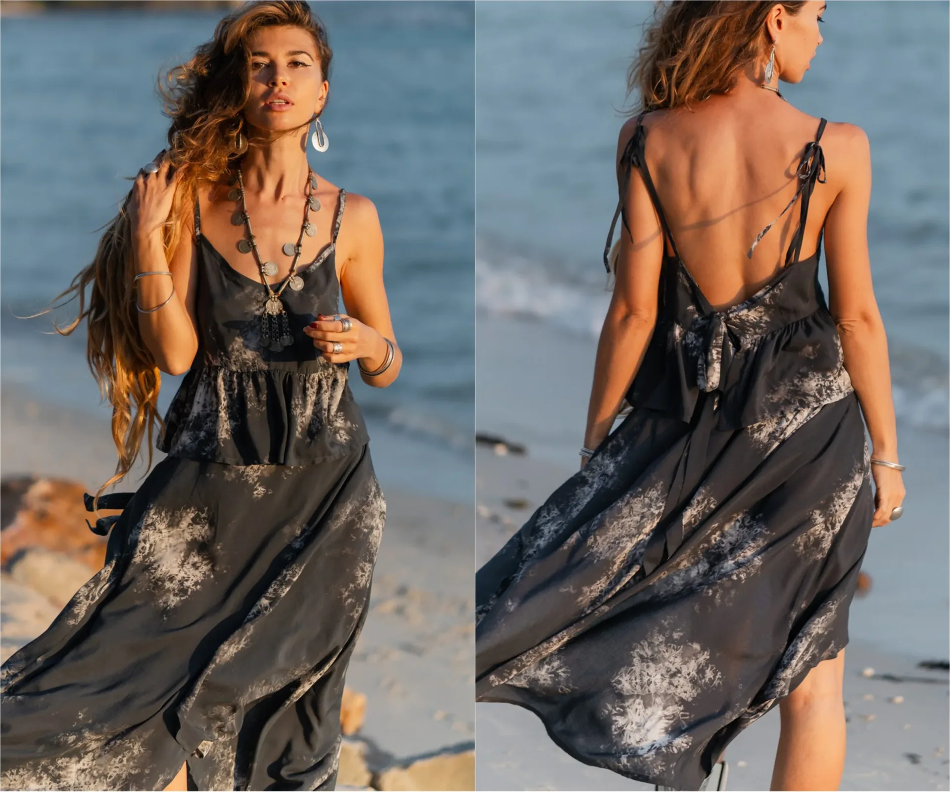 Boho Batik Kleid Zweiter Kleid Sommer Hippie Ibiza