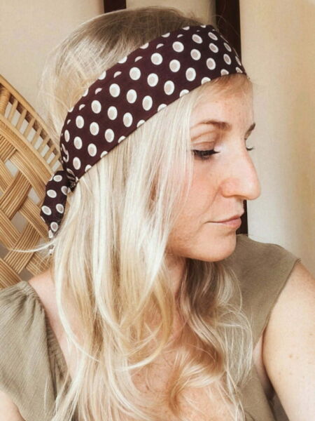 Product image Bandana polka dot brown 70s