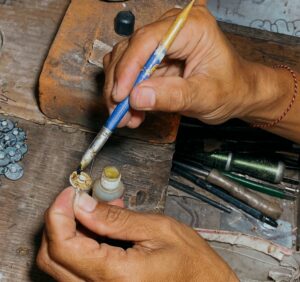 Handgefertigter Boho Silber Schmuck aus Bali