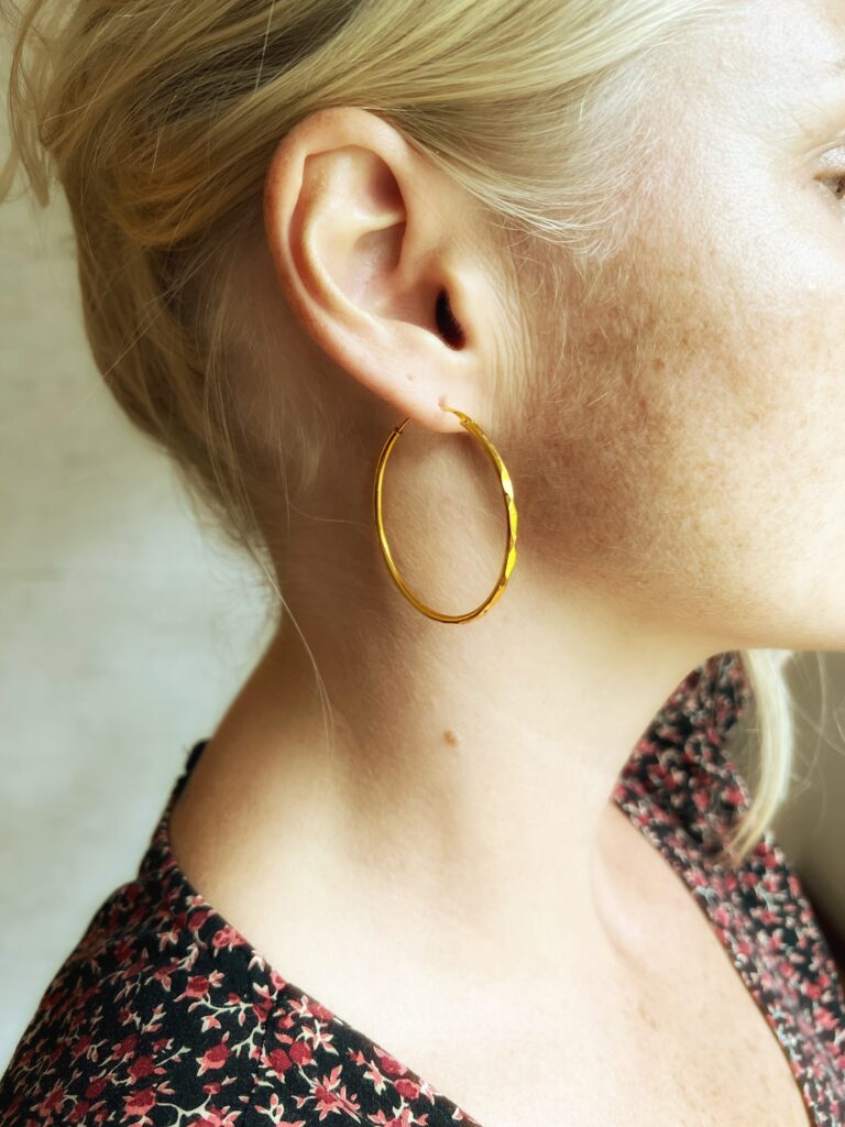 Hoops gold pleated 38mm