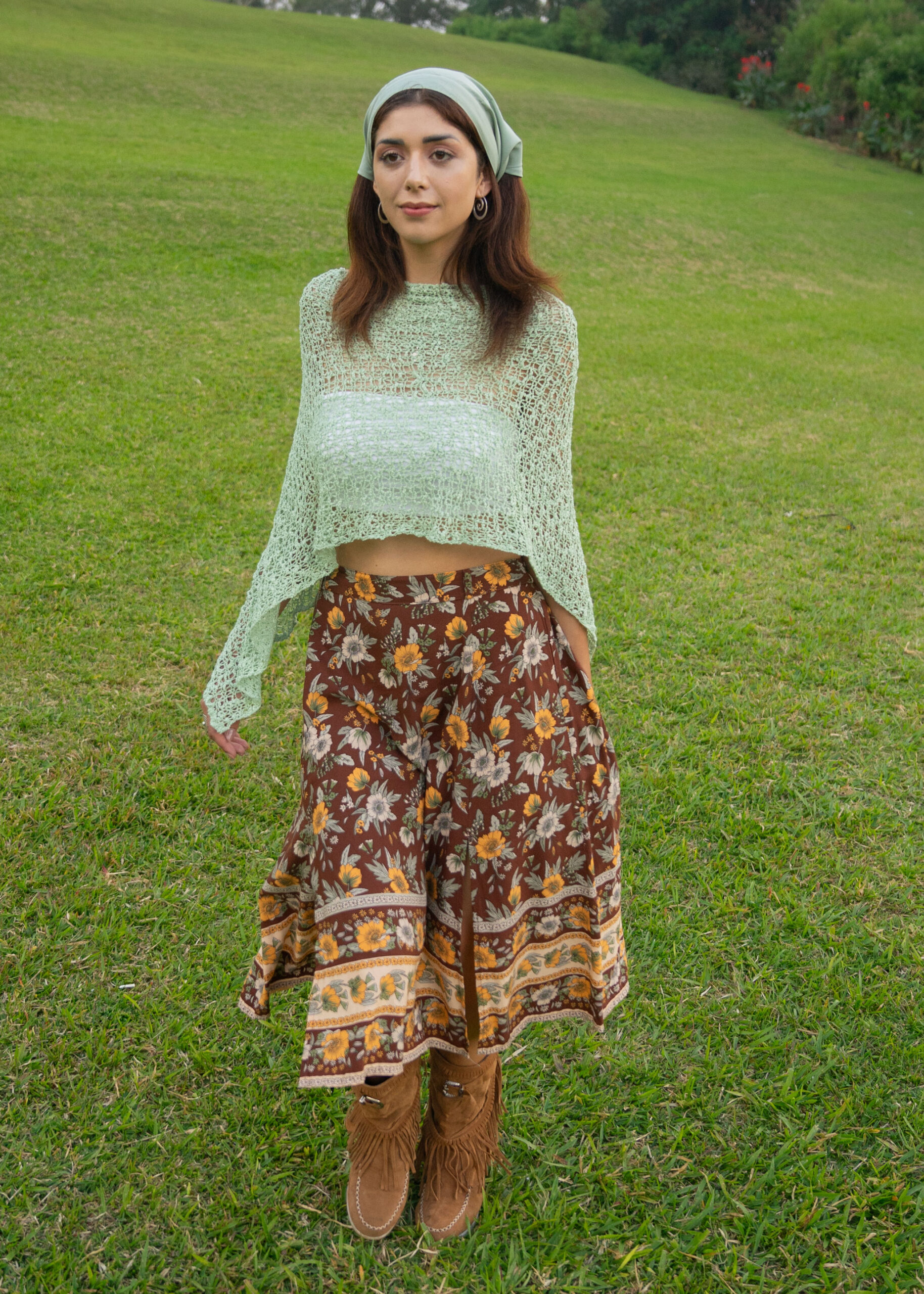 Floral midi skirt winter best sale