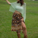 Boho-Herbst-Outfit-Damen-Poncho-Boho-Rock