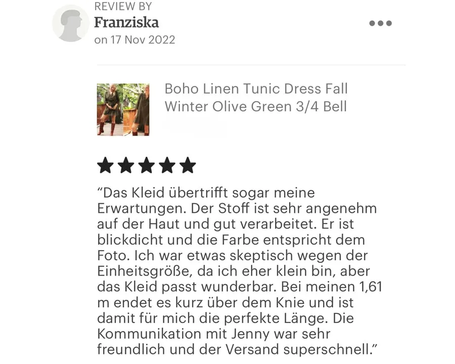 Leinenkleid-Olive