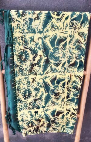 produkt bild Batik Sarong Grün Gelb Hippie