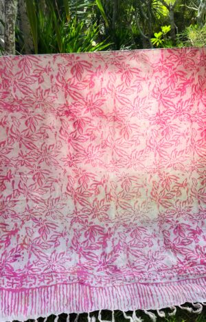 produkt bild Batik Sarong Pink Blumen