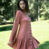 Boho-Longsleeve-Dress-Fall-Winter-with-Buttons