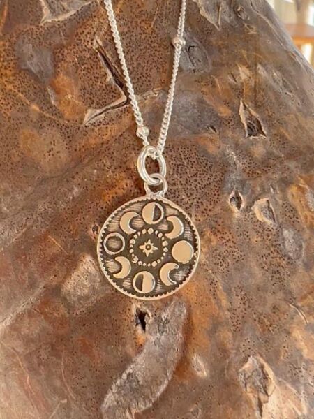 Product image Coin-Necklace-lunar-phases-925-silver