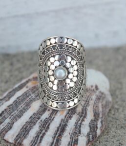 Großer-Boho-Ring-Mandala-Statement-Hippie-Ring-Silber-handgefertigt