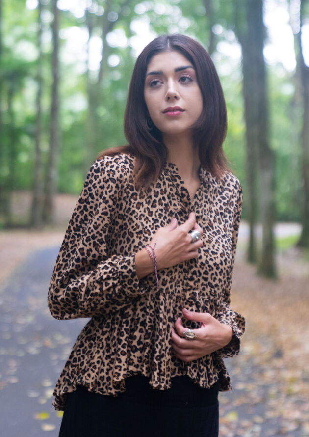 Leoparden-Shirt-Damen