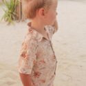 Boho-Kinder-Jungen-Blumen-Hawaii-Sommer-Shirt-zum-Knöpfen-kurzarm