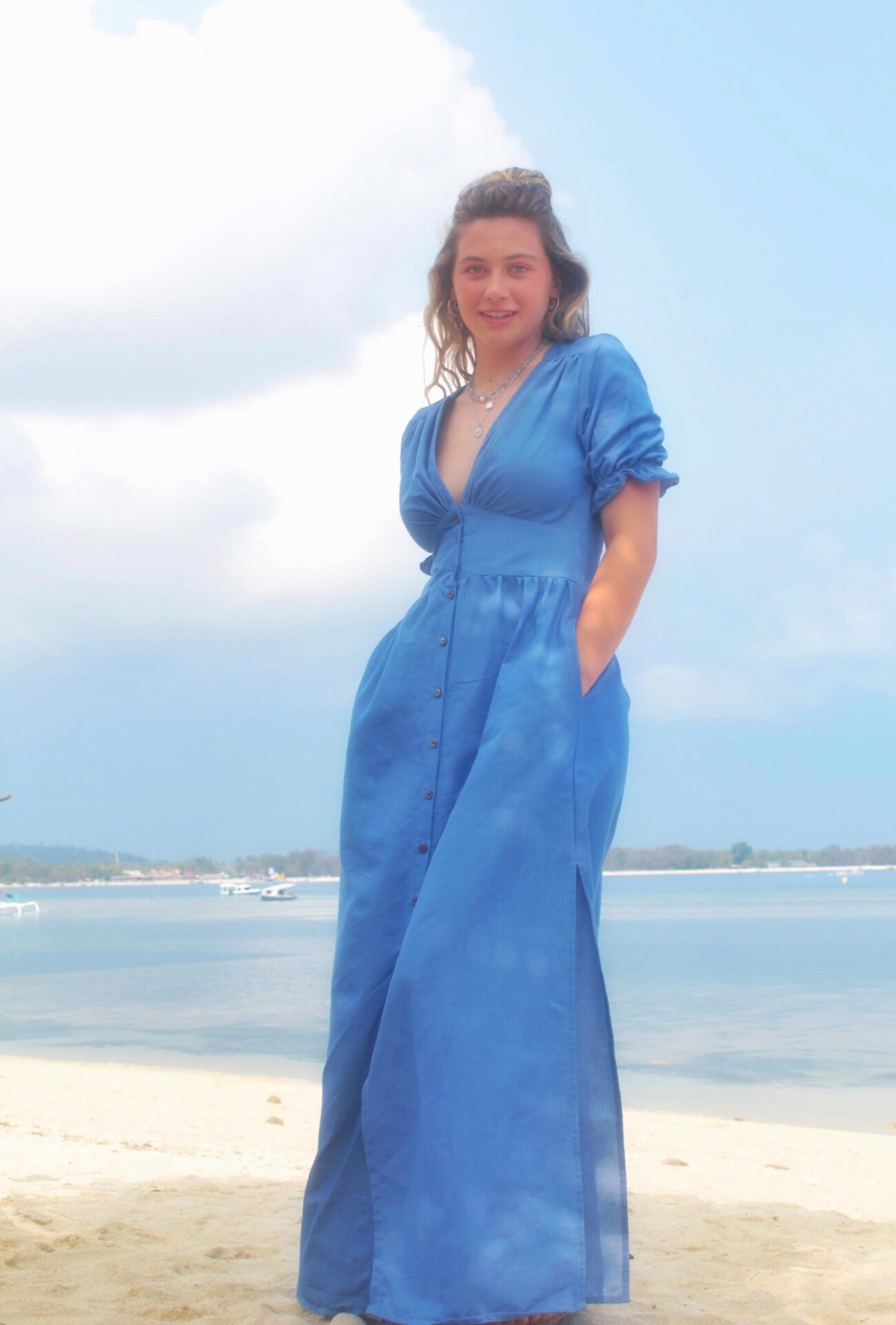 Maxi-Dress-Denim-Summer-Beach-Boho