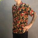 Matching-Set-Men-Bermuda-Hose-Shorts-short-sleeve-floral-shirt-hawaii-bali-beach-surfer