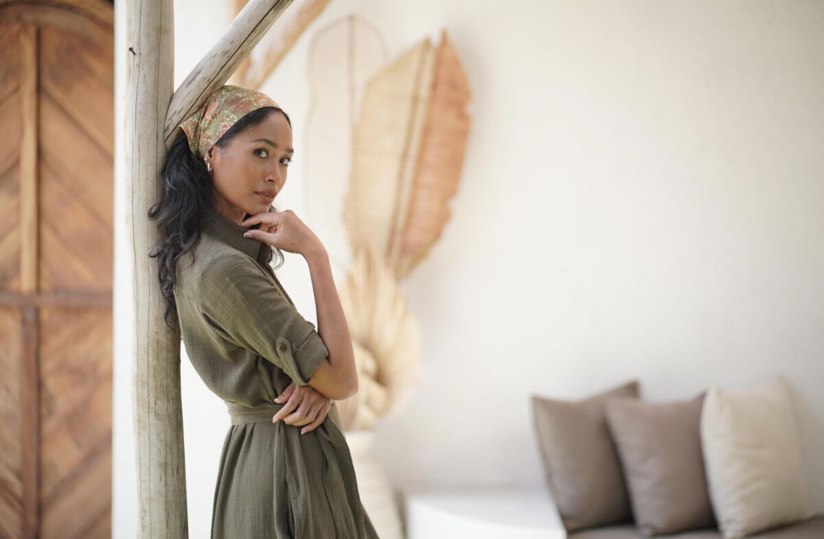 Summer-Shirt-Dress-Olive-Green-Landscape