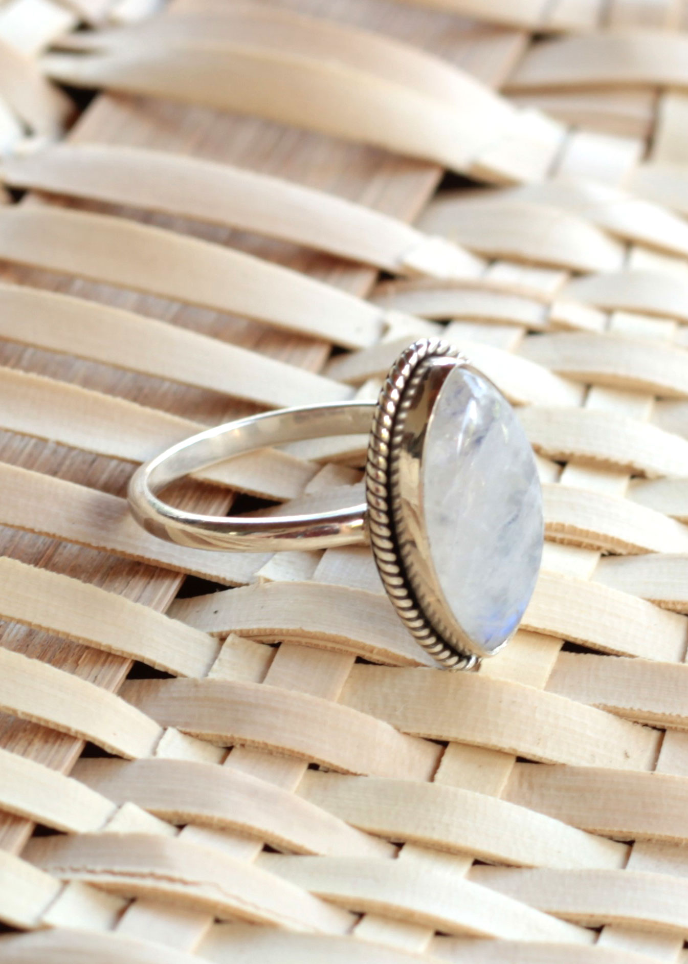 925 Sterling popular Silver Ring,Rainbow Moonstone Ring,Gemstone Ring,Men's Ring,Smooth Ring,Engagement Ring,Handmade Ring,Valentine Day Gift