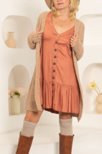 Nelly-Dress-Dusty-Salmon-Cardigan-Nude